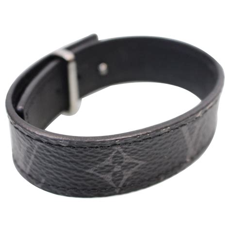 louis vuitton lv slim bracelet monogram eclipse black|lv eclipse bracelet.